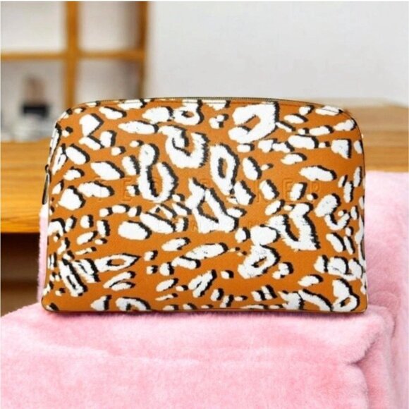 TED BAKER Animal Print Large Cosmetic Makeup Toiletry Bag NEW - Picture 1 of 6
